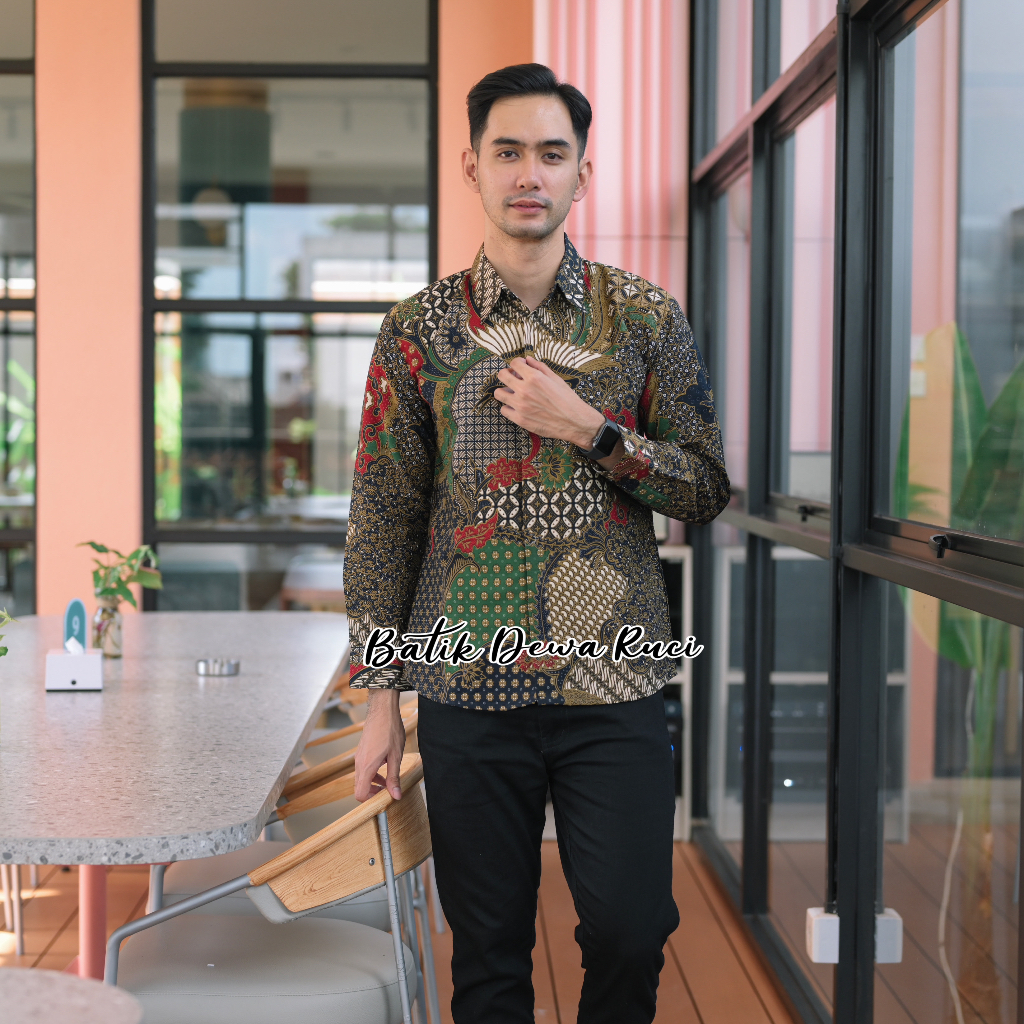 Batik Pria DANURA Full Furing Bahan Katun Premium High Quality