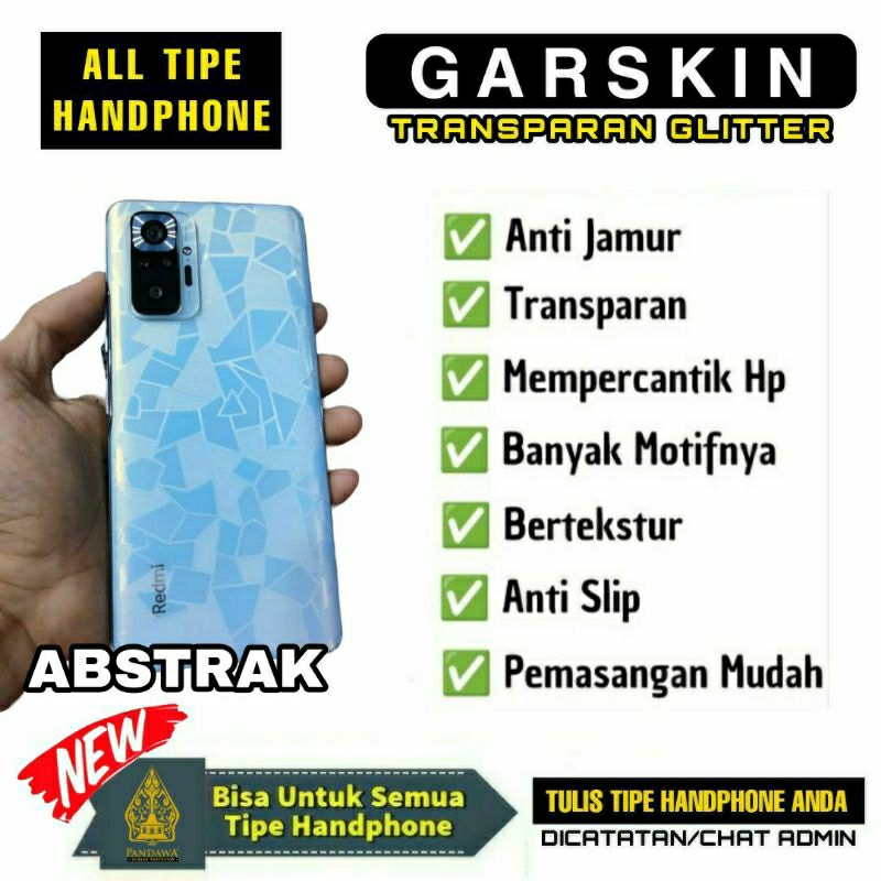 Garskin/ Skin Transparan Anti Jamur Xiaomi  MiA1/MiA2 Lite/MiA2/Mi10T /Mi10T Pro/Mi11/Mi11 Lite /Xia