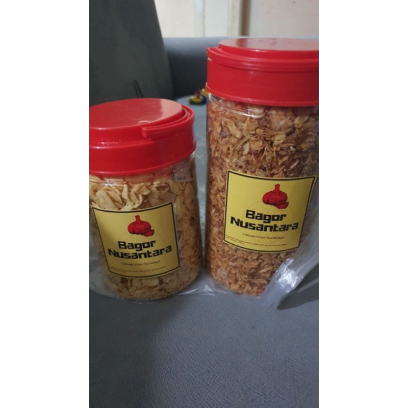 

RESELLER 300 gr BAGOR NUSANTARA BAWANG GORENG RENYAH NO MSG NO GULA GARAM KRIUK SIDOARJO