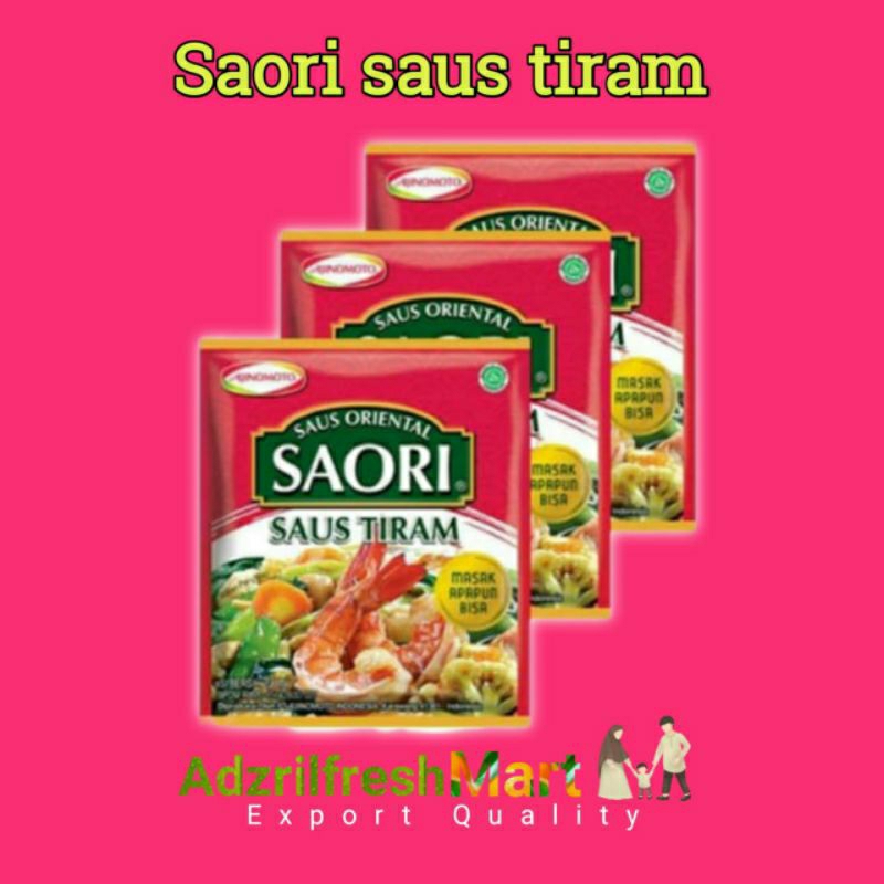 

SAORI SAUS TIRAM & SAORI SAUS TERIYAKI SACHET 23ML