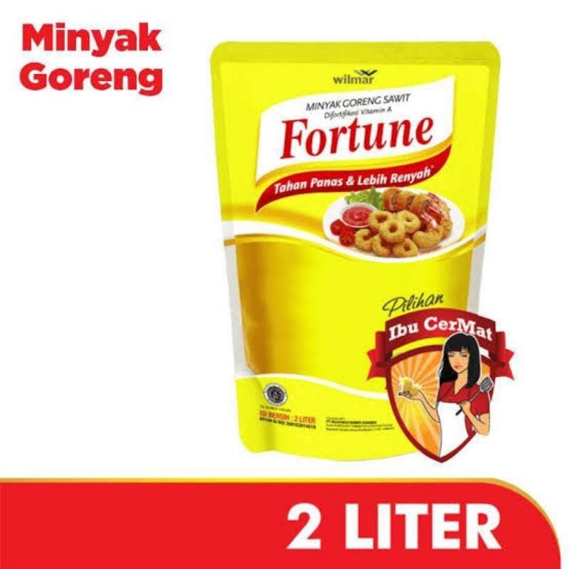 

Minyak Goreng Fortun kemasan REFILL 2L (POUCH)