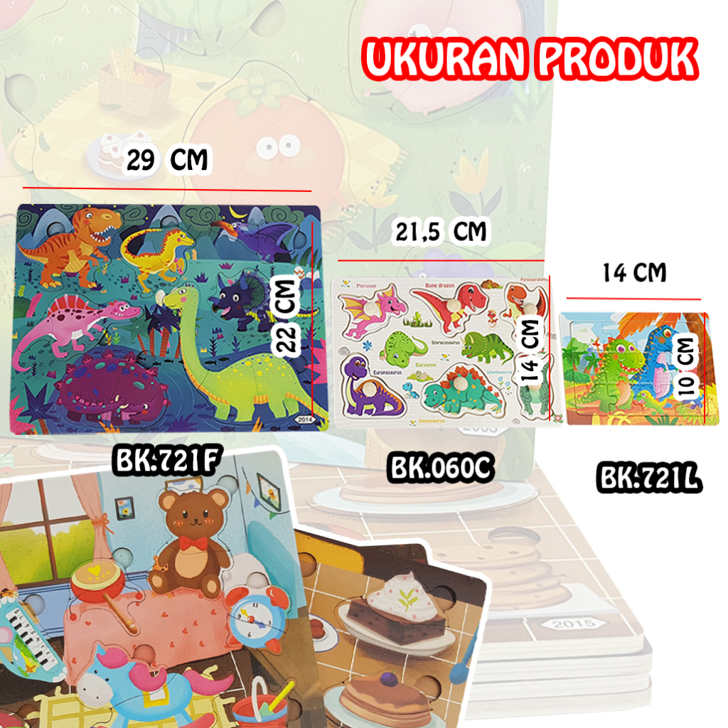 Mainan Edukasi Anak Puzzle/ Wooden Puzzle Toys 721F