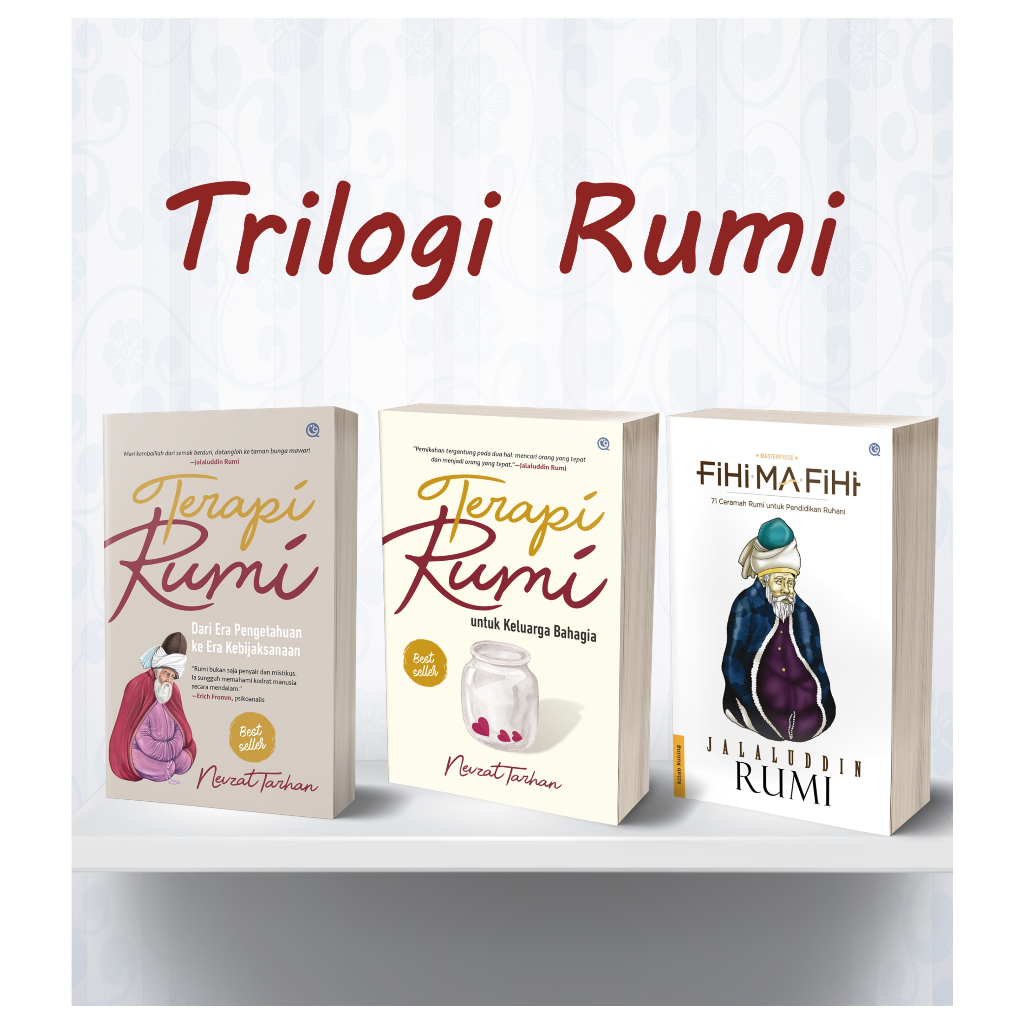 Paket 3 Buku Trilogi Rumi - Jalaluddin Rumi - QAF