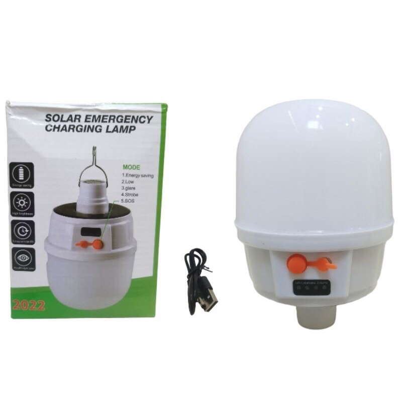 Lampu Tenda Camping / Senter Rechargeable Charge 2022 / Lampu Gantung Solar Emergency / Lampu Bohlam Gantung Emergency