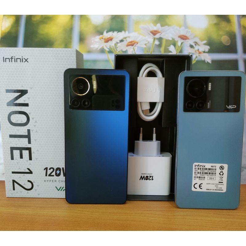 INFINIX NOTE 12 VIP 8/256 SECOND ORIGINAL FULLSET HP INFINIX SECOND 120W