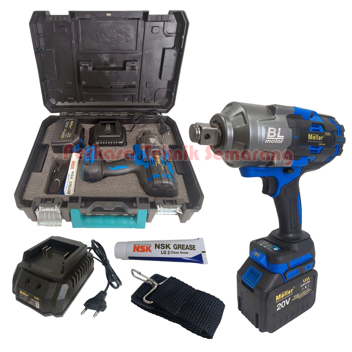 IMPACT WRENCH CORDLESS MOLLAR CIW21500 ALAT BUKA BAUT BATERAI 1500NM
