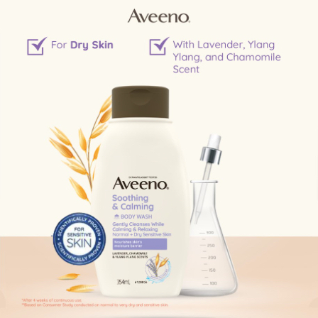 Aveeno Soothing and Calm Moisture Body Wash 354ml