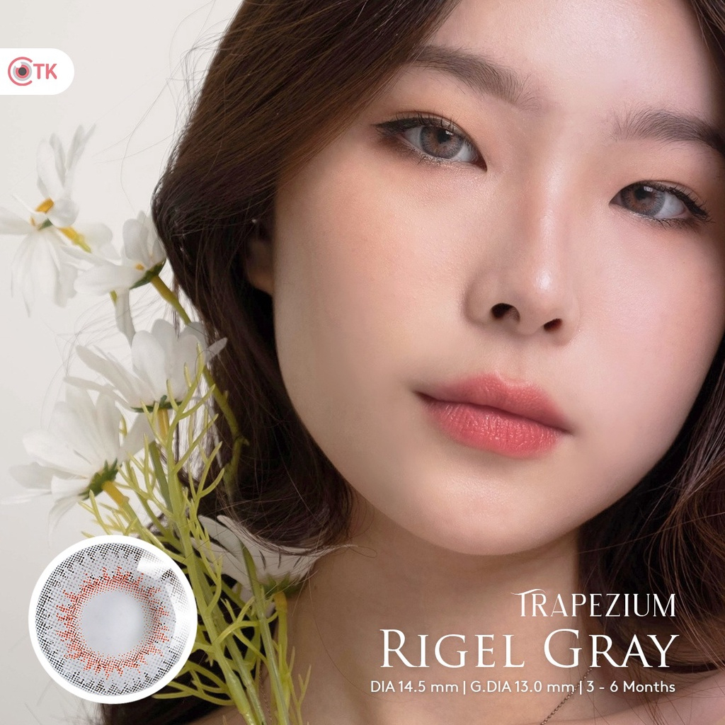 SOFTLENS TRAPEZIUM RIGEL MINUS (-0.50 S/D -6.00) BY CTK DIA 14.5MM / FREE LENSCASE / Softlen Soflen Soflens