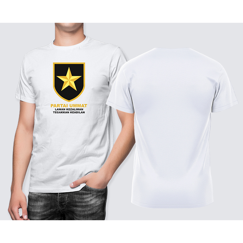 TS - Kaos Katun Partai Politik | Kaos Partai Ummat Warna Putih