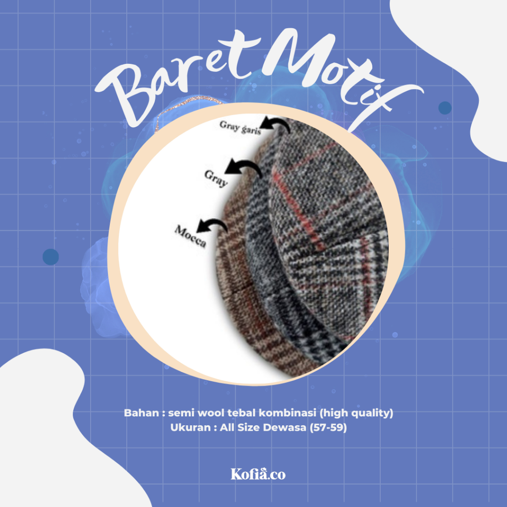 TOPI BARET WOL PREMIUM