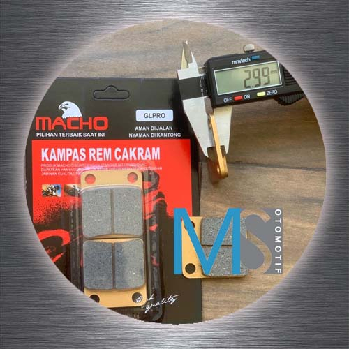 Discpad / Diskpad / Kampas Rem Depan Honda GL Pro / Neotech / GL Max / WIN / Belakang KLX 150 - MS Otomoti