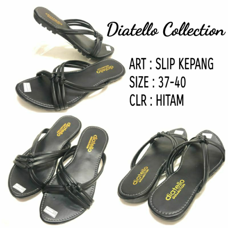 SANDAL FLAT FASHION DIATELLO SLIP KEPANG SIZE 37-40