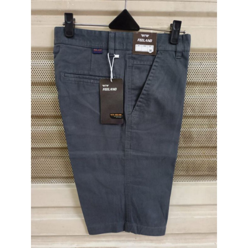 Chinos Pant Pendek Pria Celana Pendek Kain Kanvas FEELANO Size 27-38 / Celana Pendek Pria Distro Bah