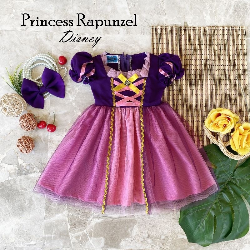 dress princess rapunzel/baju princess rapunzel/kostum princess rapunzel/cosplay princess rapunzel