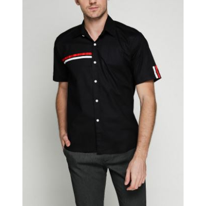 Kemeja Hem putih slimfit motif polos original O8O5 terbaru 2023 REGULER Unisex Cotton murah premium 