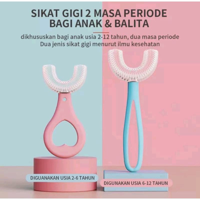 SIKAT GIGI BALITA &amp; ANAK 2-6 TAHUN U-Shape • Pasta Gigi Anak