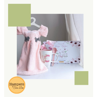 BS Package- Hard Box Print- Mug- Hand Towel Dress- BABY HAMPERS Gift Kado Bayi Souvenir Custom Aqiqah Box