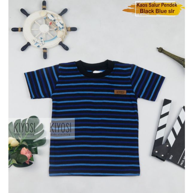 Kaos Anak Harian Salur Bahan CVC 30S Premium