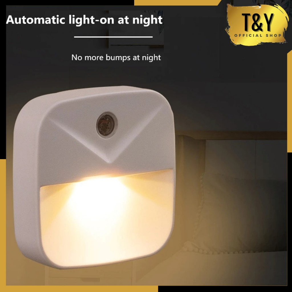 T&amp;Y Lampu Tidur LED Model Tabung Persegi Sensor Otomatis Night Lamp Square Lampu Led Kotak Persegi Mini Sleep Mini Lamp Dekorasi Murah Import