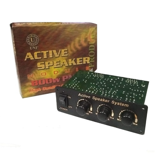 Kit Modul Active Aktif Aktip Speaker PMPO UX-800w Ic TDA 2005 Plus Heatsink Pendingin Panel Knop Mot