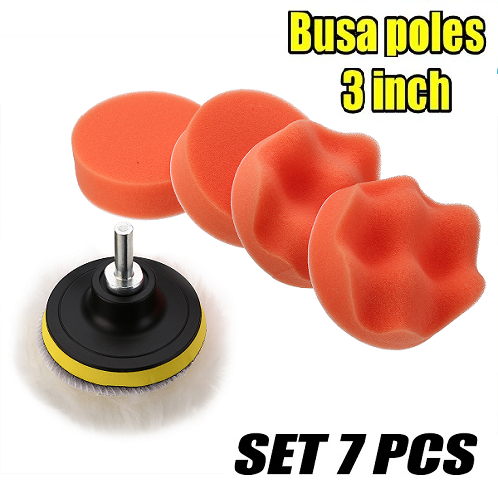 ALAT BUSA SPON POLES MOBIL MOTOR PAD DRILL M10 3 INCH 3" 7IN1