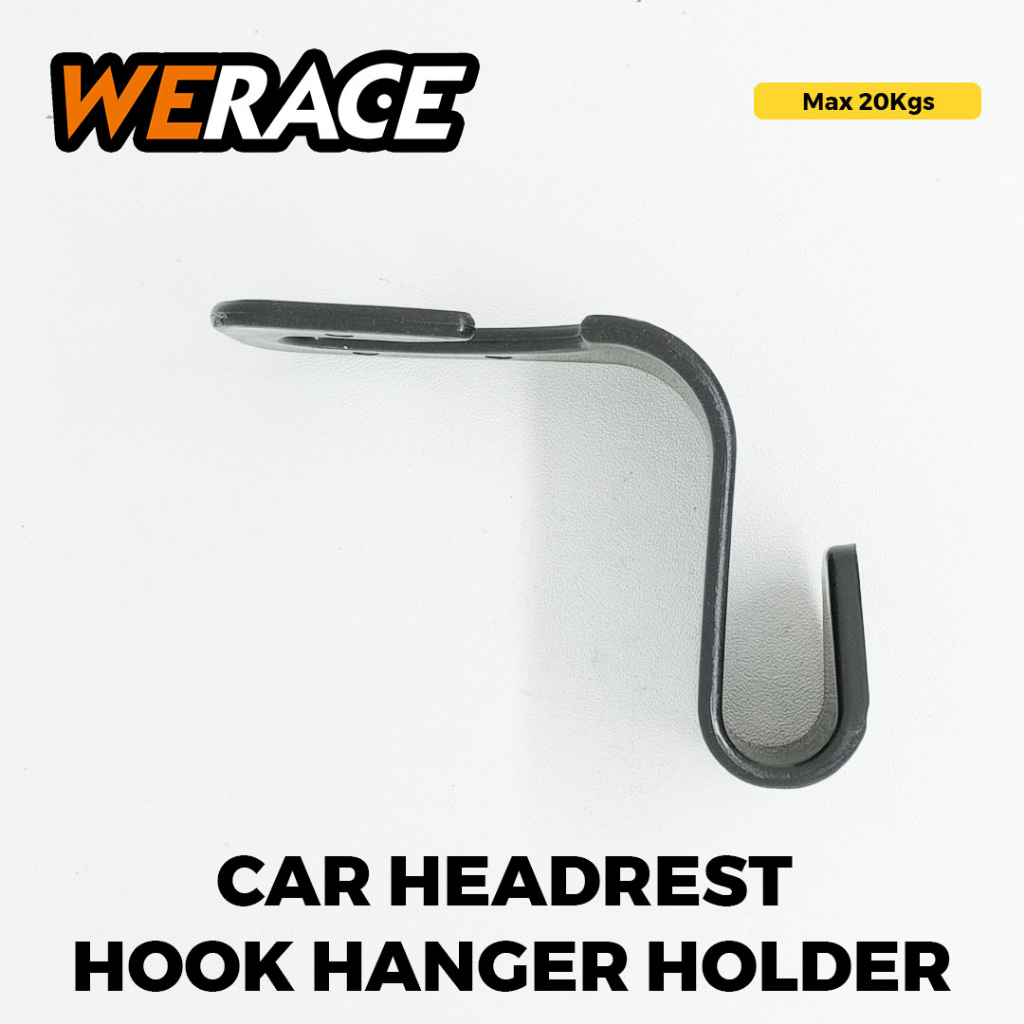 [WERACE] CAR HEADREST HOOK HANGER HOLDER GANTUNGAN BARANG MOBIL MULTIFUNGSI