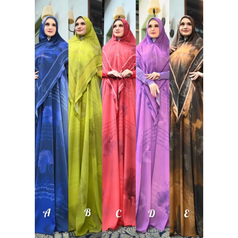 Aurora Series Vol.3 Omeiro Syari By Zulfha Iranda Original Gamis Syar'i Couple Mom Dan Kids Set Khim
