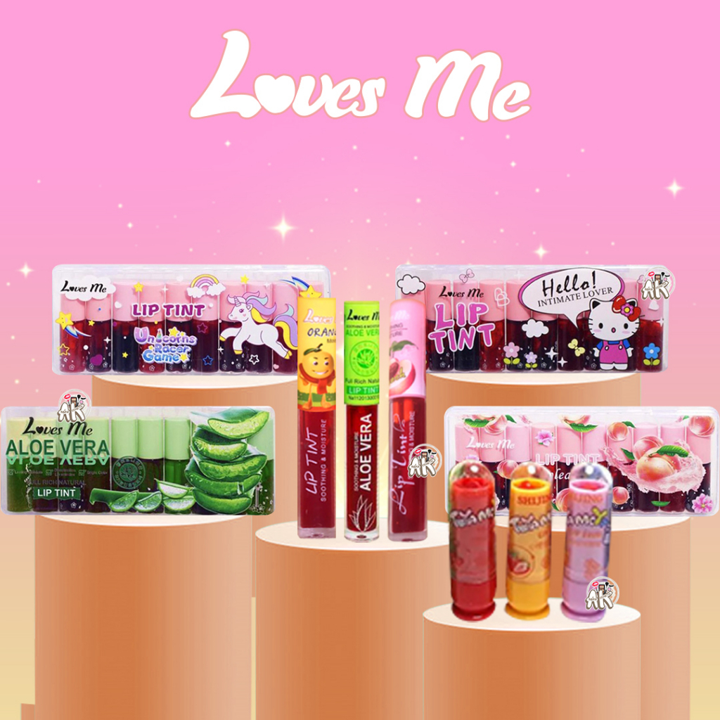 LOVES ME LIP TINT MINI SERIES ( UNICORN / PEACH / HELLO KITTY / MERMAID ) / LOVES ME LIP BALM TOYAMOYA