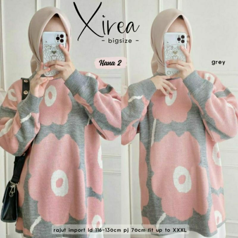 Xirea blouse rajut big size by hana