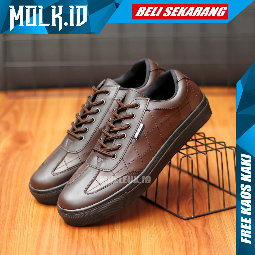 MOLK Sepatu Formal Pria Casual Kerja Kantor Original Trendy