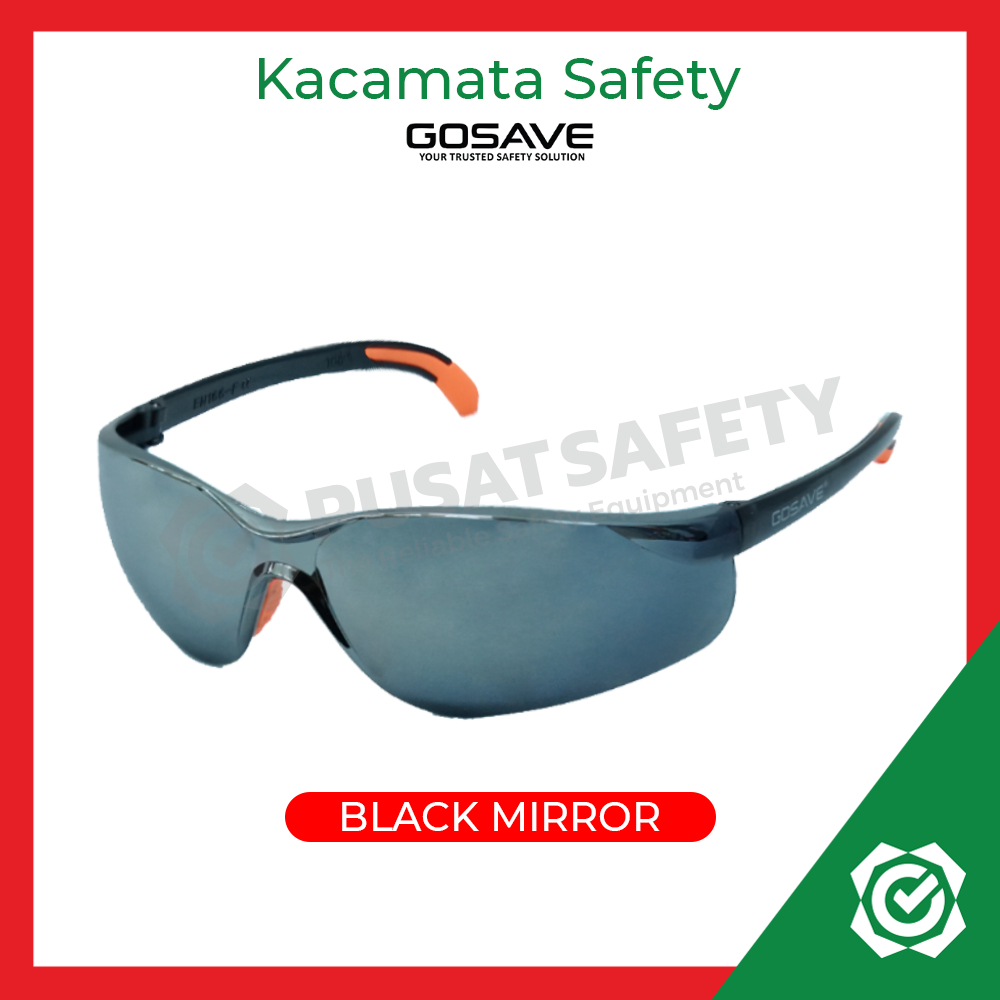 Kacamata Safety Fashion Mirror Clear Tali Gosave