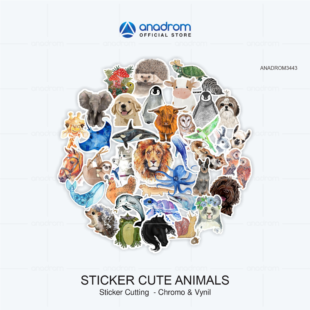 

Sticker Cute Animals | Sticker Aesthetic | Anadrom 3443