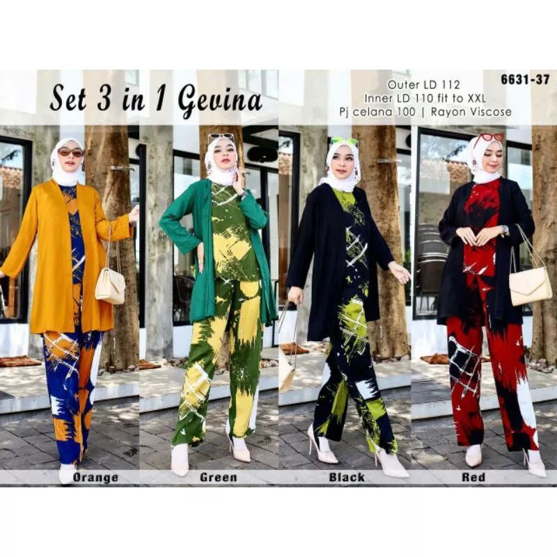 Setelan Gevina Premium 3in1