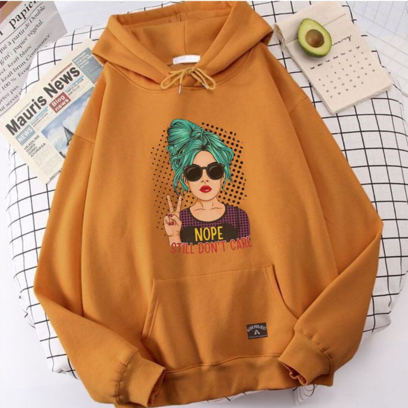 hoodie nope hooddie cewek hudi perempuan dewasa hoodie girl