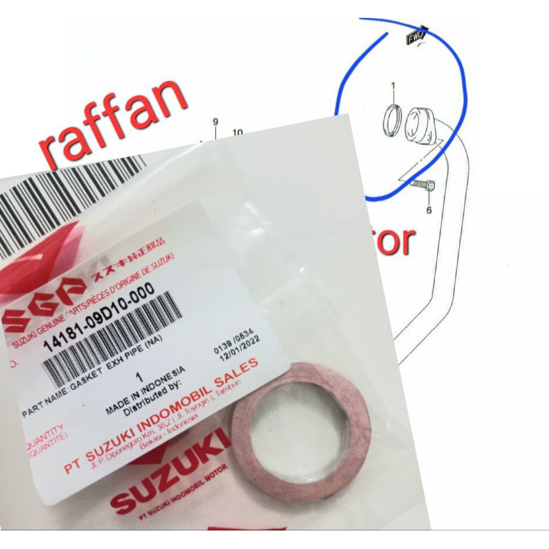 paking knalpot Smash Smash titan Smash new Shogun 110