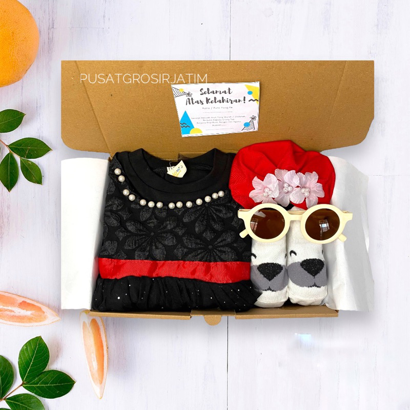 Dress bayi perempuan kualitas import Baju pesta bayi perempuan cocok buat HAMPERS bayi / KADO LAHIRAN / PARCEL BAYI CEWEK