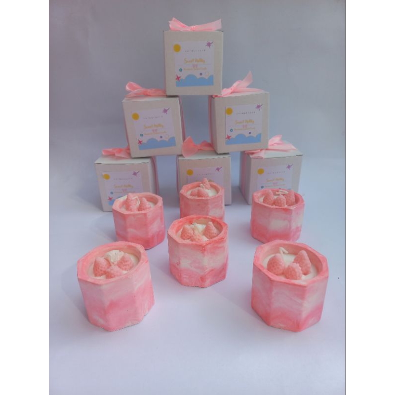 Lilin Aromaterapi  Scented Candle (Box + Lilin) | Souvenir Wedding Gift Birthday  | Paket Usaha