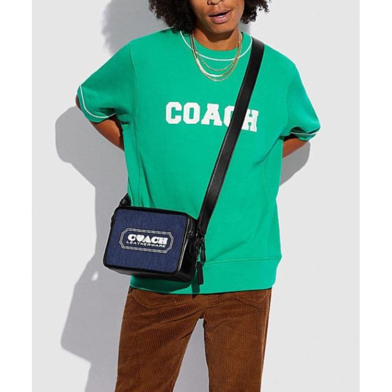 Coach Denim Camera Bag Slingbag Crossbody (C 3929)