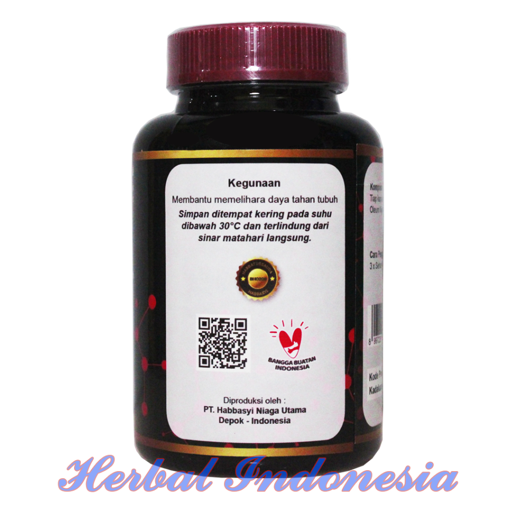 Kapsul Black Habbasyi Oil Softgel Isi 200 - Habbatussuada BlackSeed Oil Original