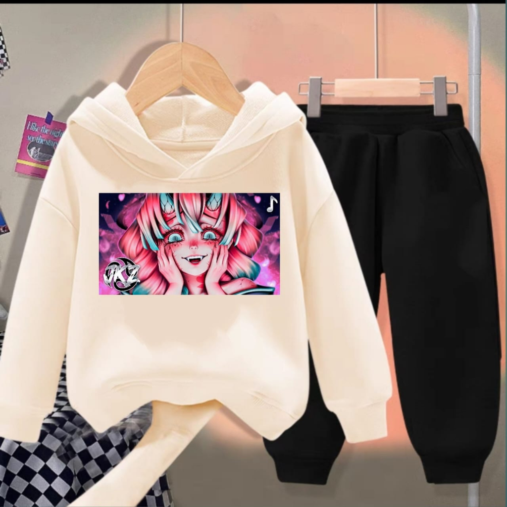 PAKAIAN ANAK ANAK 1 SET CELANA DAN SWEATER MITSURI