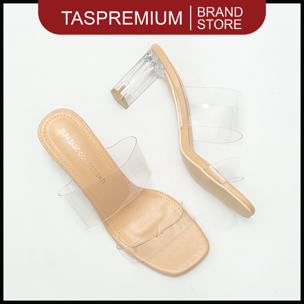 Sepatu Heels Transparan Wanita Impor Murah Berkualitas Premium Model Terbaru Dan Kekekinian Shoes Z 159 6cm By Taspremium Id