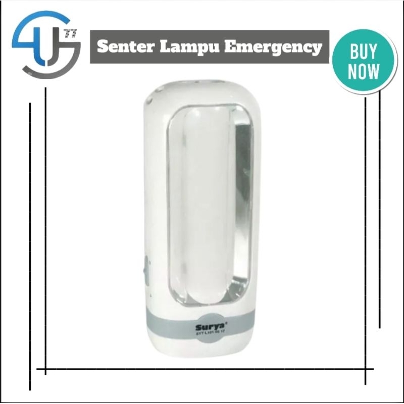 US386 Senter / Lampu Darurat Surya SYT L101 Emergency Lamp LED 10 SMD Putih Darurat By Toko Haji Usman