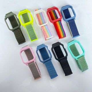 ( SS ) STRAP SMARTWATCH STRAP NYLON KANVAS+PELINDUNG BODY