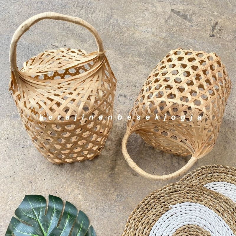 

TAS SALAK D 22CM T 23CM NATURAL /keranjang murah keranjang cantik tas bambu hampers