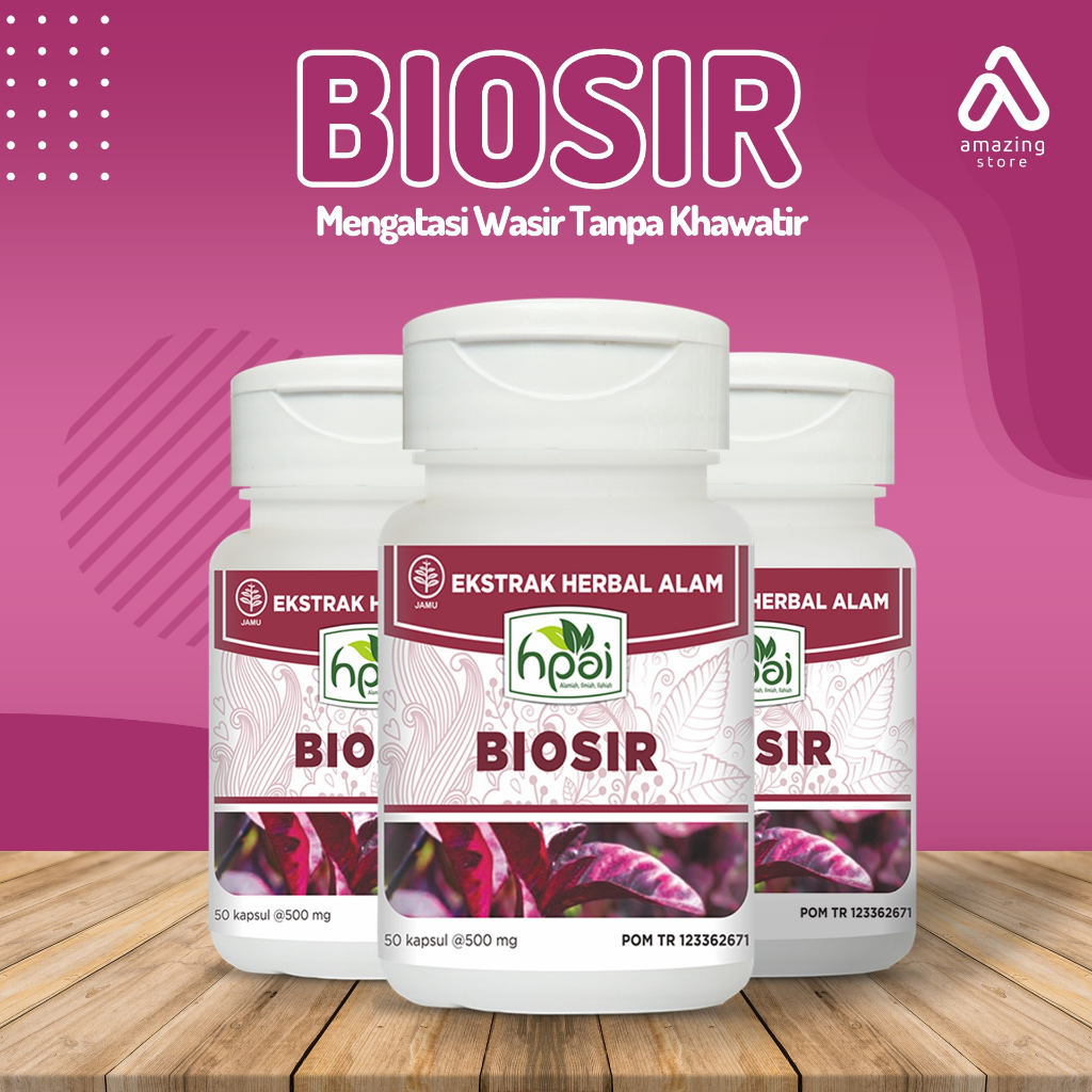 BIOSIR HNI Usir wasir dan gejalanya / obat ambeien / obat wasir