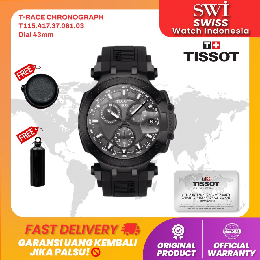 Jam Tangan Pria Tissot T115.417.37.061.03 T-Race Chronograph