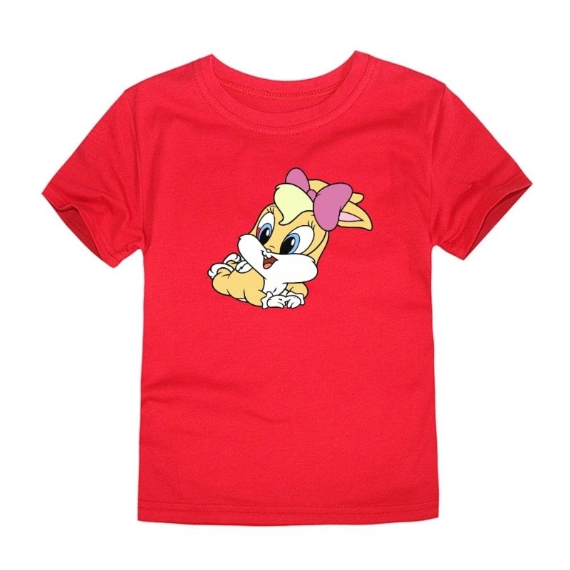 Kaos Anak Bunny Girls Baju Anak Lengan Pendek Atasan Anak Perempuan Kaos Oblong Anak 2-16Th Cod