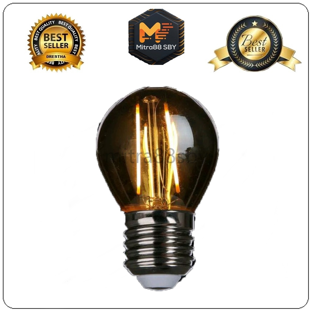 Mitra88sby Bohlam Pijar filament PIOLINE 4Watt 220v E27 PFL445 dan T45 PFL464