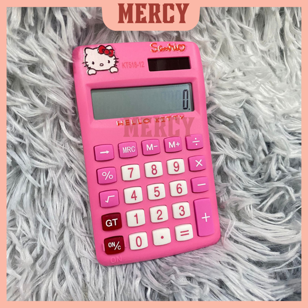 KALKULATOR MINI KARAKTER HELLOKITTY DAN DORAEMON LUCU MINI BATERAI KANCING
