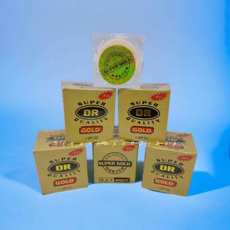 12 Pcs - Cream Dr Gold Stiker Whitening Crem Dokter Gold